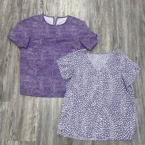 Two purple blouse